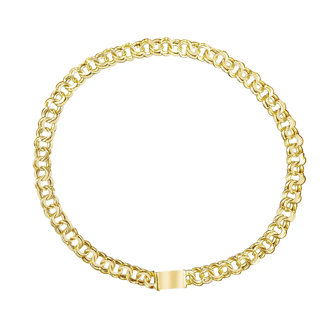 10K Yellow Gold Chino Link Bracelet