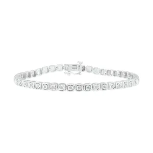 1/10 CTW Diamond Tennis 7.25-inch Bracelet in Sterling Silver