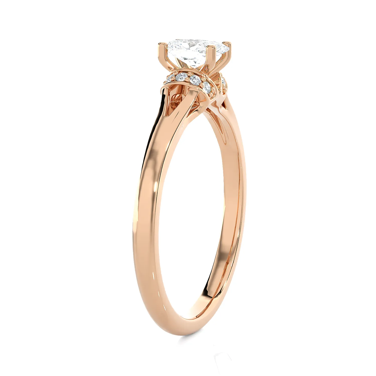 1/2 ctw Oval Lab Grown Diamond Solitaire Engagement Ring