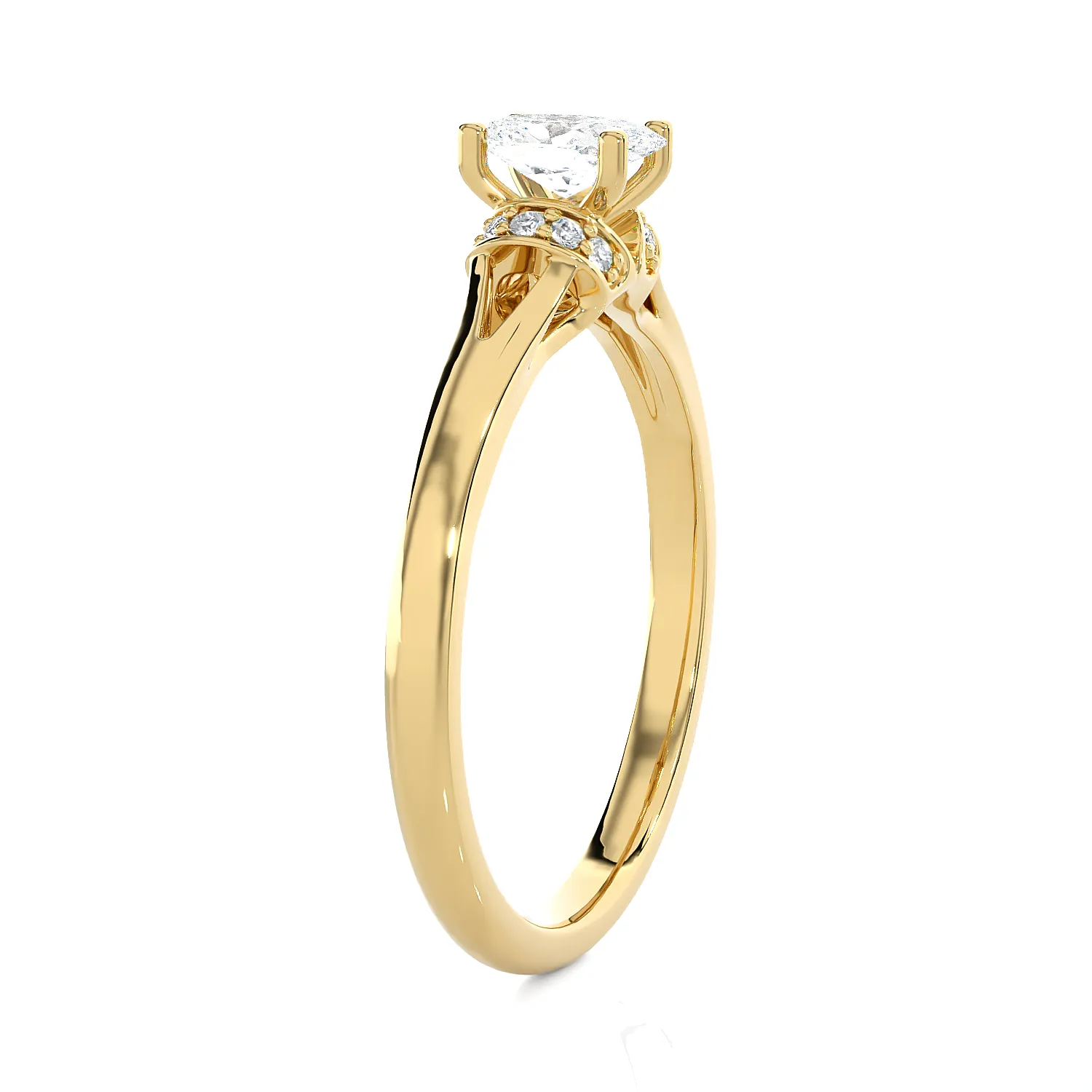 1/2 ctw Oval Lab Grown Diamond Solitaire Engagement Ring