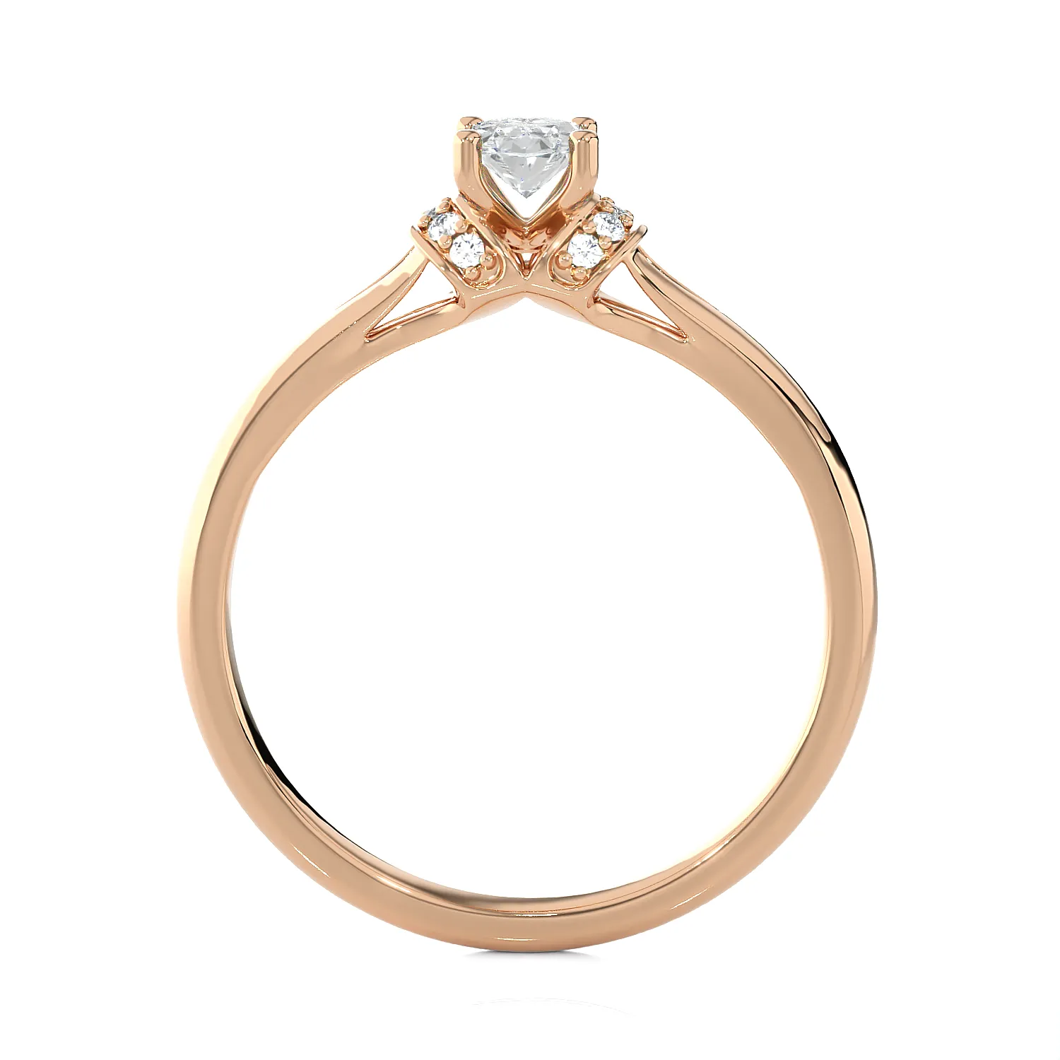 1/2 ctw Oval Lab Grown Diamond Solitaire Engagement Ring
