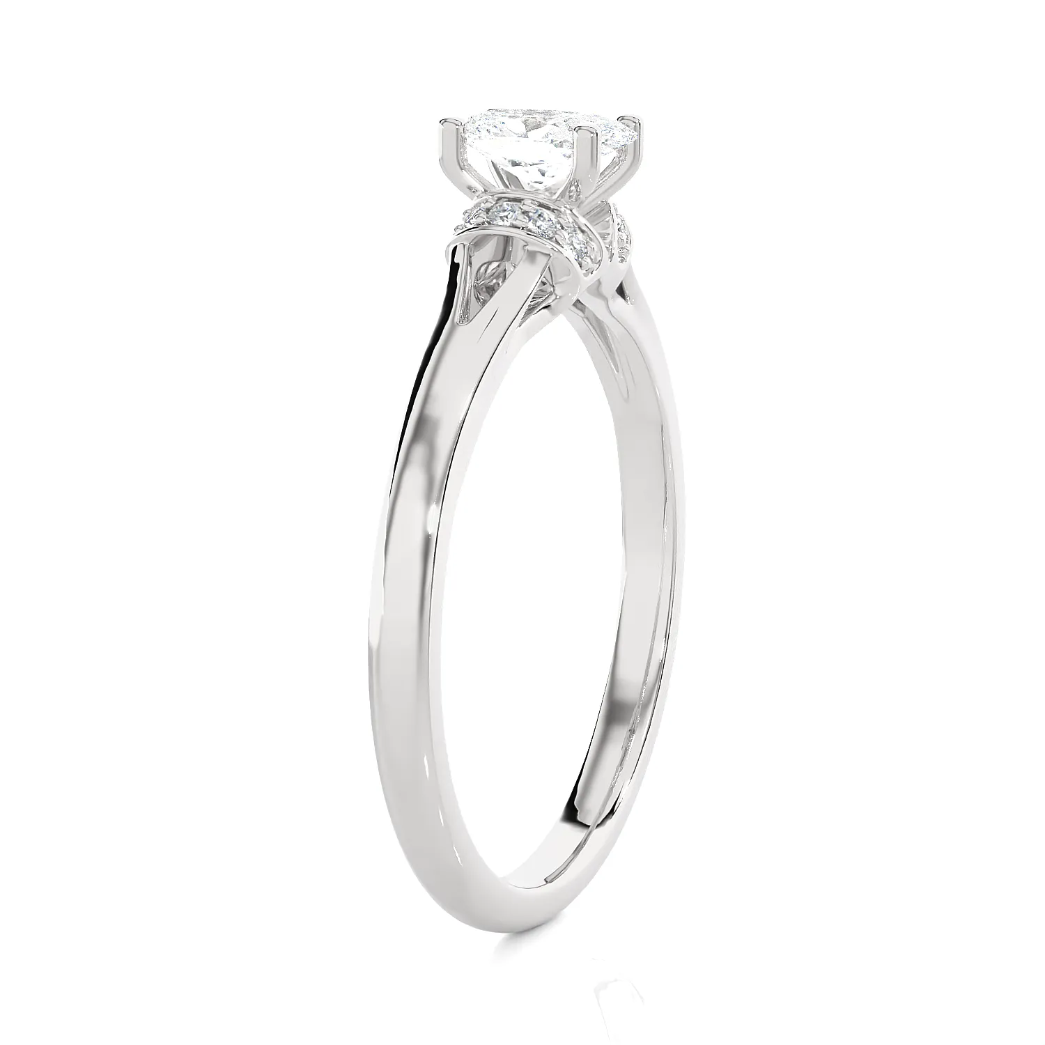 1/2 ctw Oval Lab Grown Diamond Solitaire Engagement Ring