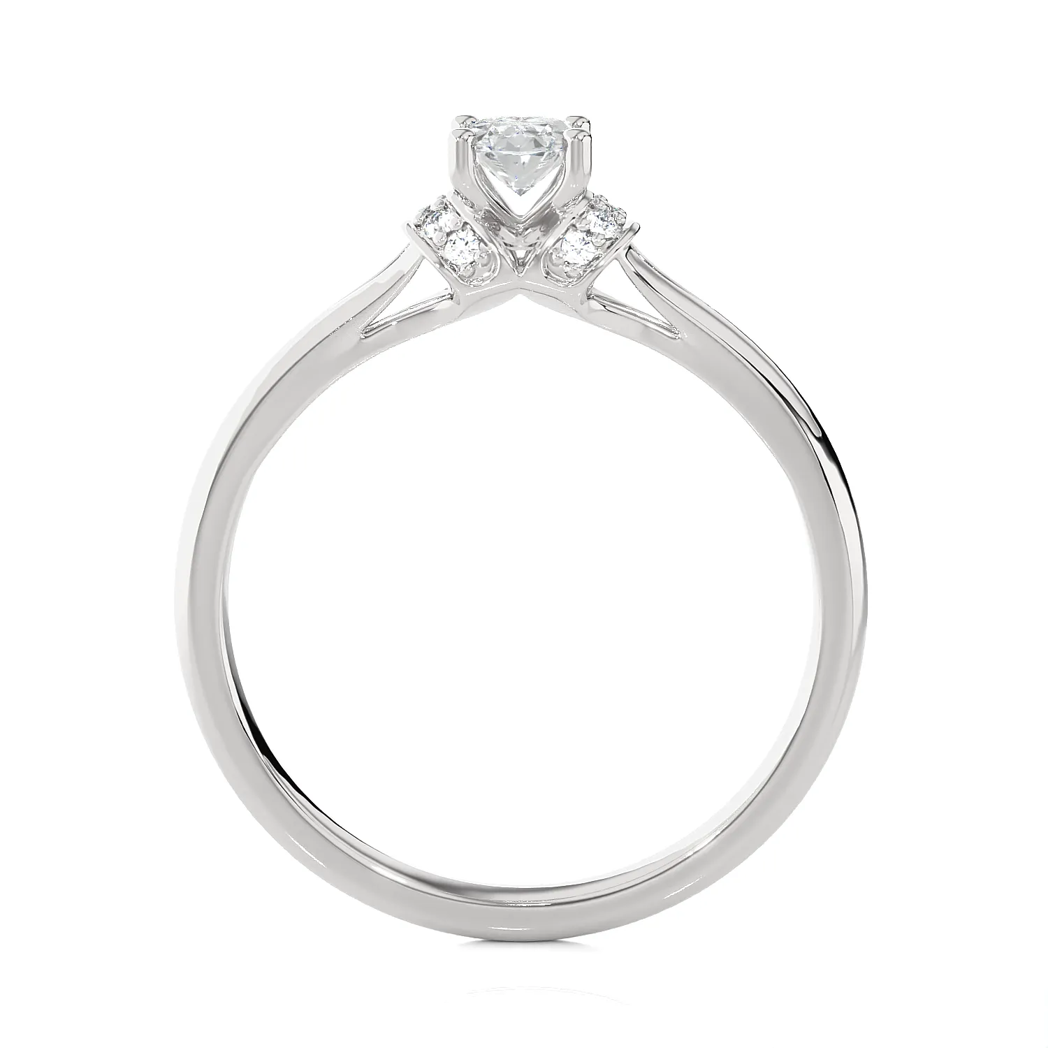 1/2 ctw Oval Lab Grown Diamond Solitaire Engagement Ring