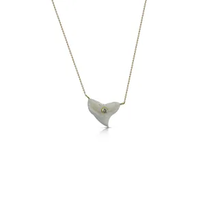14k Sharks Tooth Dainty Necklace