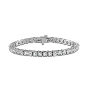 14K White Gold 10ctw Lab Grown Diamond Tennis Bracelet