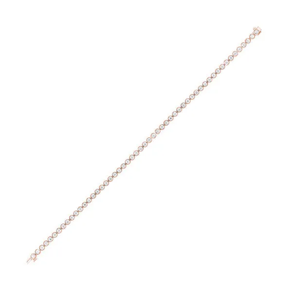 14KT Pink Gold & Diamond Stunning Bracelet  - 1 ctw