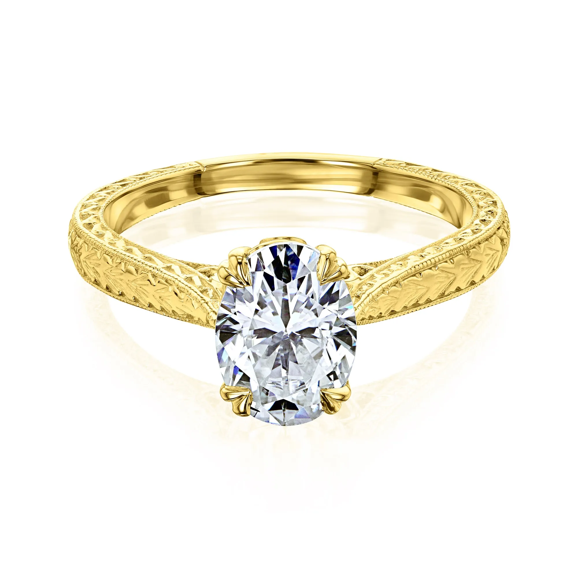 1.5ct Oval Moissanite Valentina Ring
