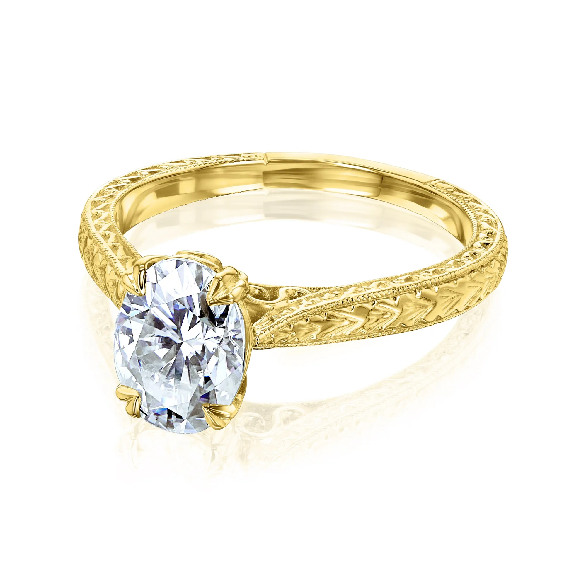 1.5ct Oval Moissanite Valentina Ring