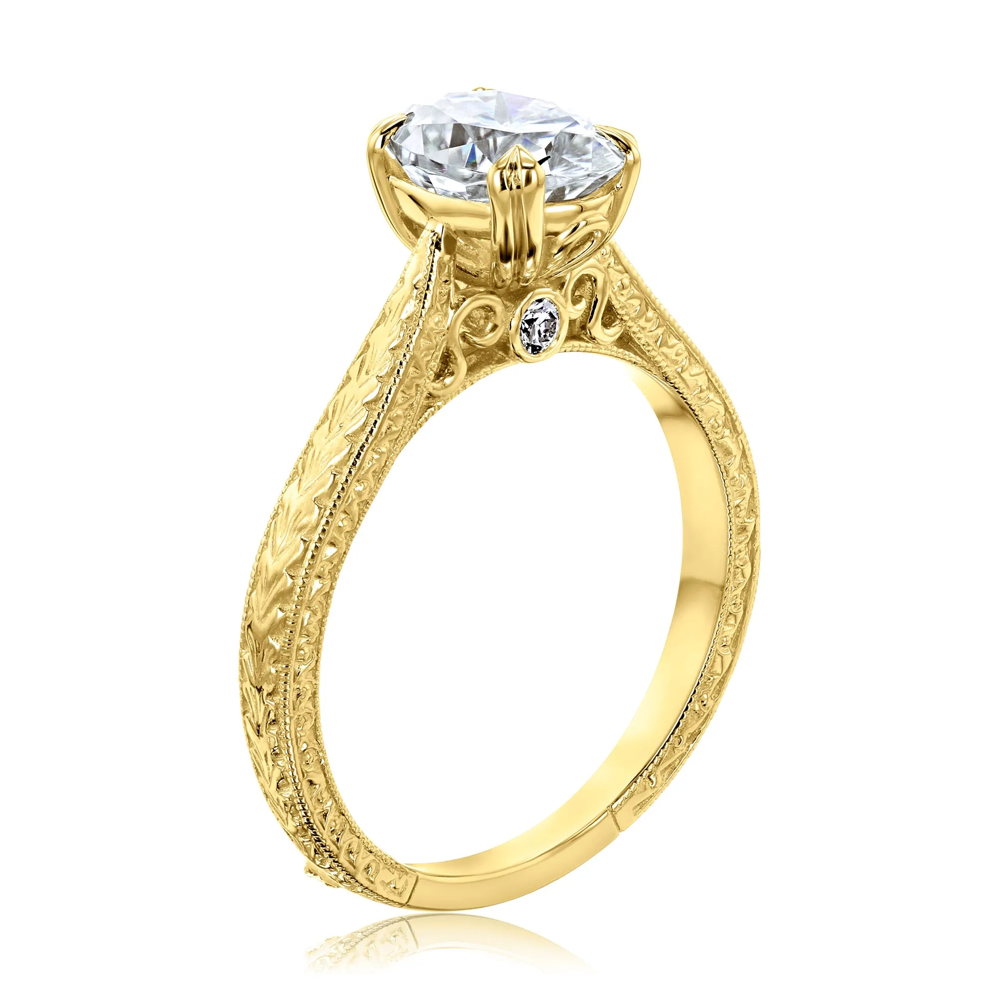 1.5ct Oval Moissanite Valentina Ring