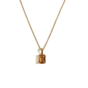 18ct Yellow Gold Citrine Pendant