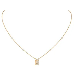 18K Gold Move Romane Diamond Pendant Necklace