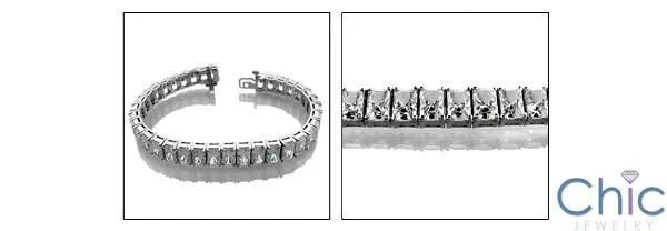 19 Ct Radiant Tennis Cubic Zirconia CZ Bracelet