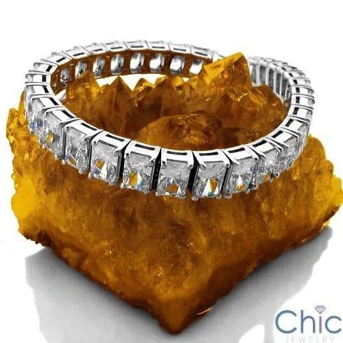 19 Ct Radiant Tennis Cubic Zirconia CZ Bracelet