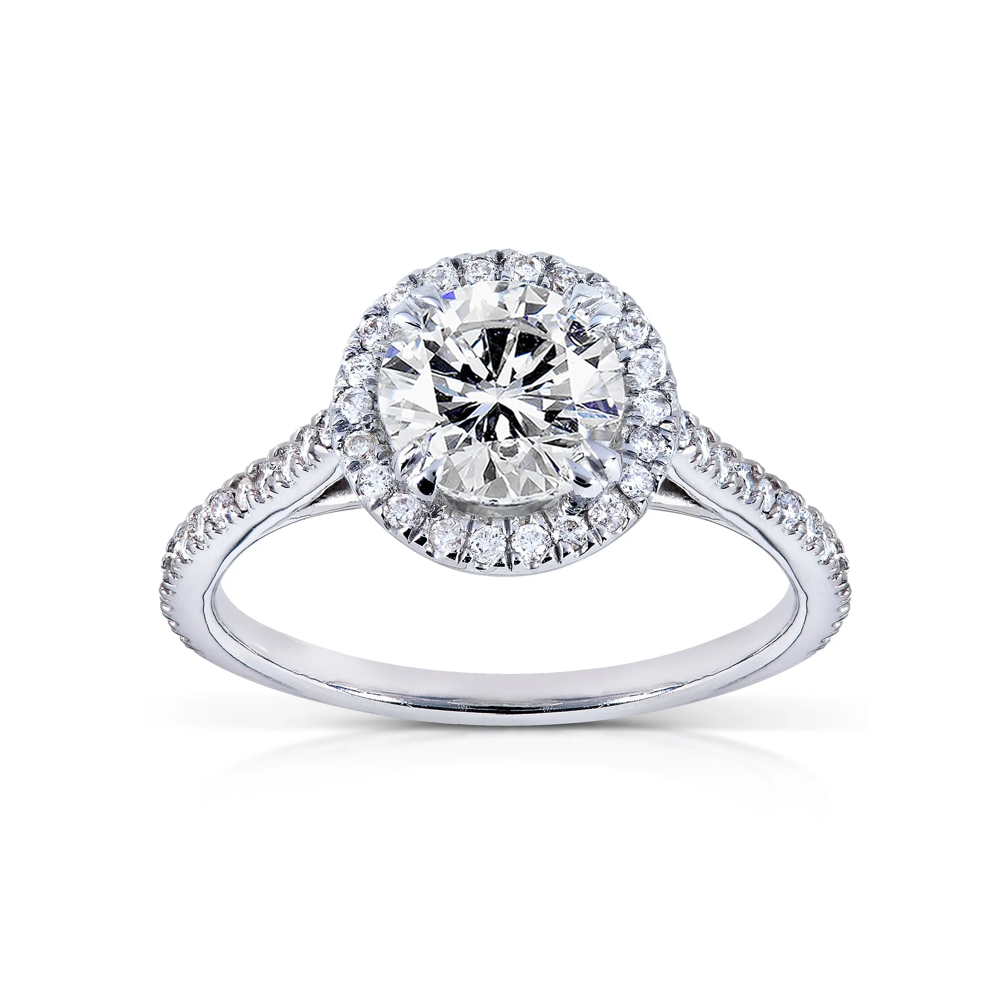 1ct Natural Diamond Halo