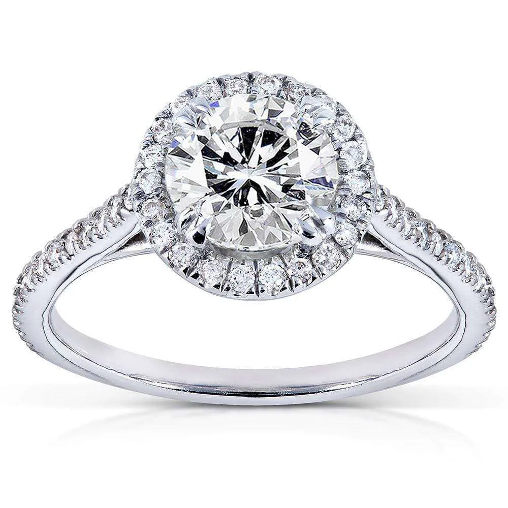 1ct Natural Diamond Halo