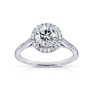 1ct Natural Diamond Halo