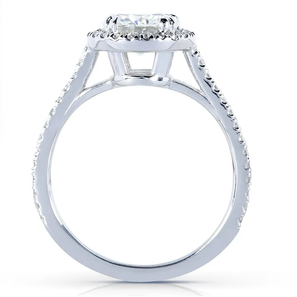 1ct Natural Diamond Halo