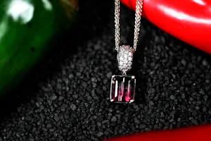 3.91ct Watermelon Tourmaline Custom Pendant