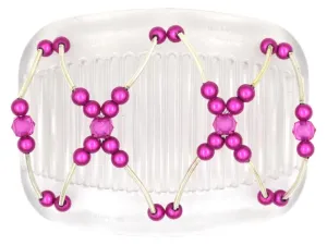 African Butterfly Hair Comb - Beada Tube Clear 29