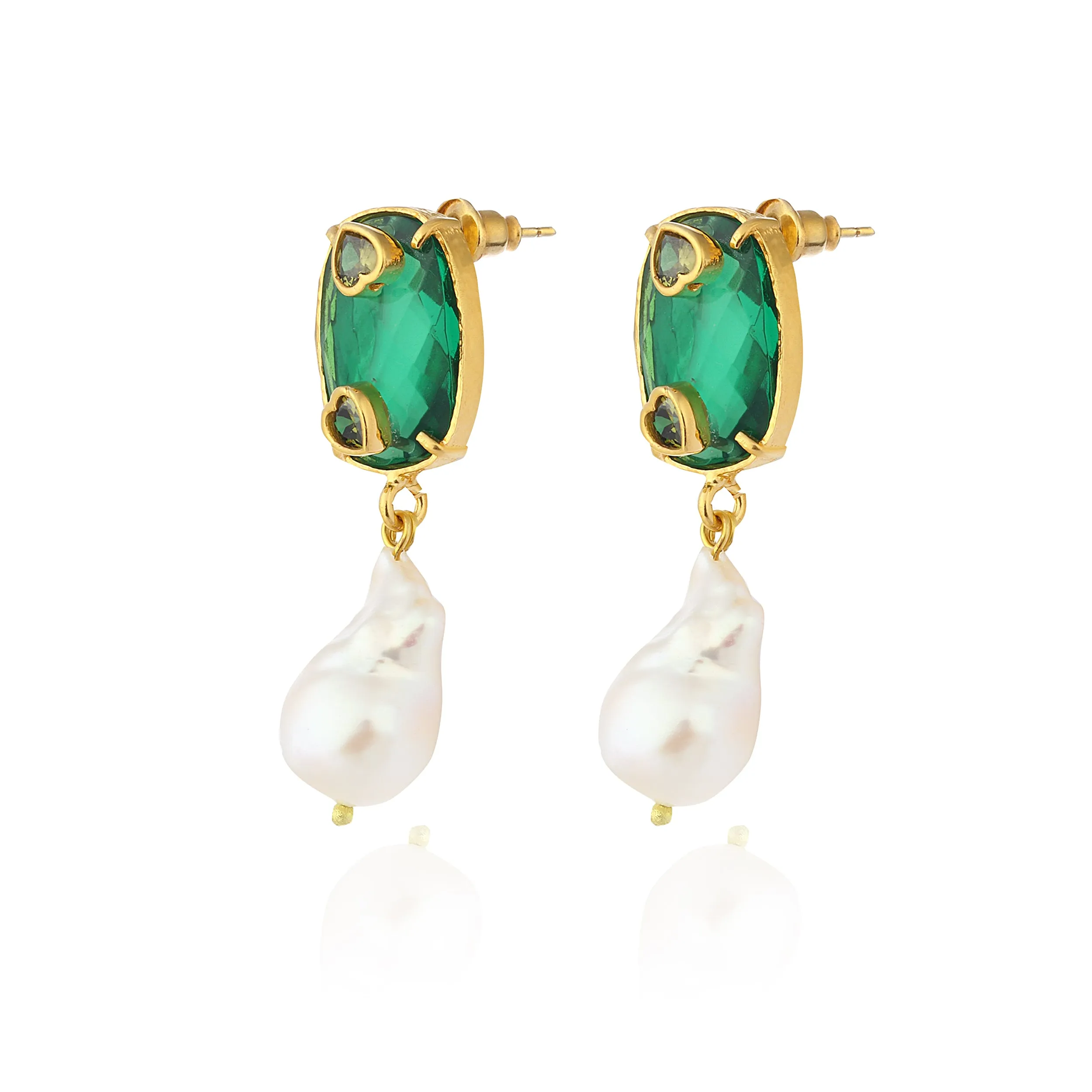 Antheia Earrings - Green