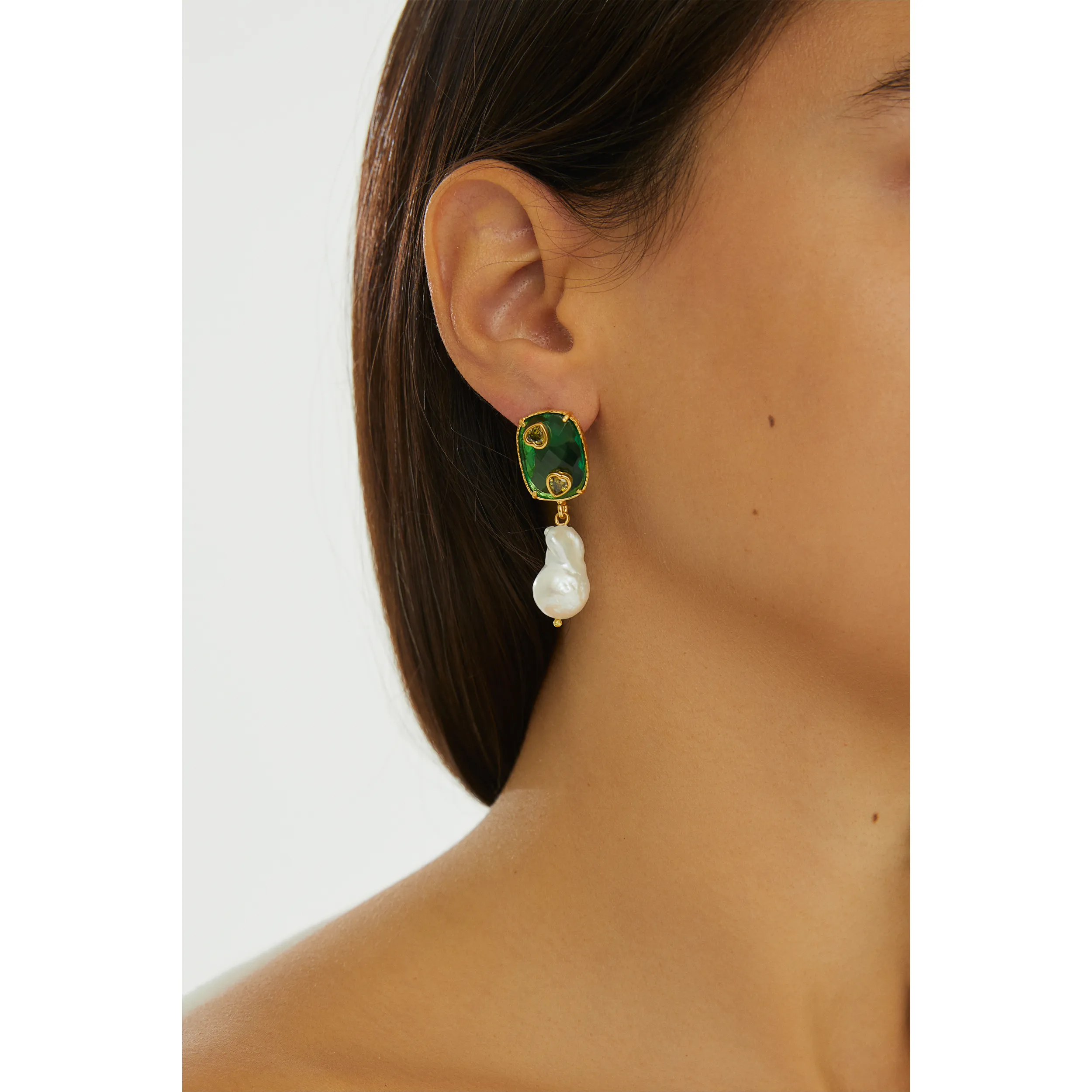 Antheia Earrings - Green