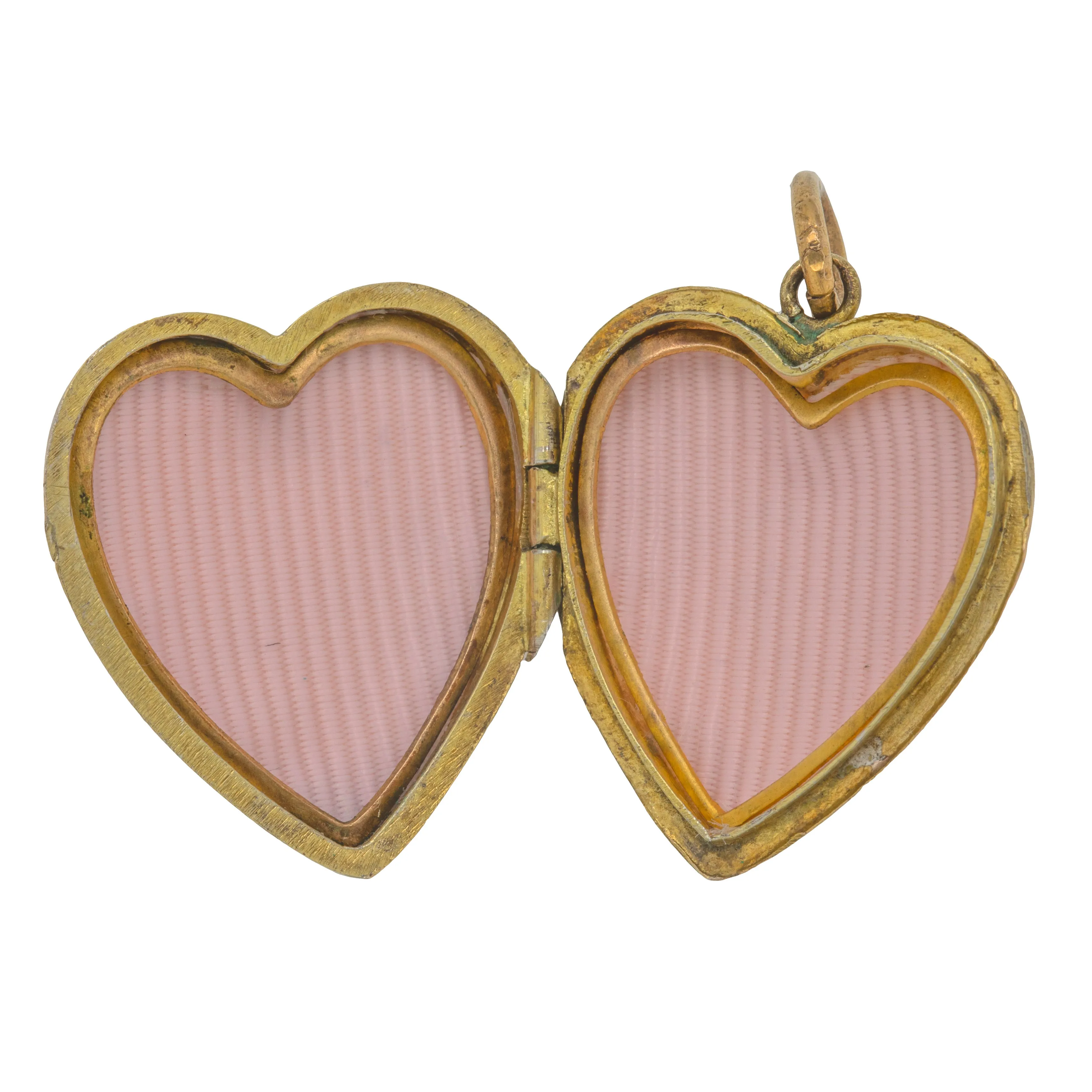 Antique 9ct Gold Engraved Heart Locket