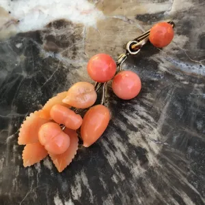 Antique Carved Coral Pendant