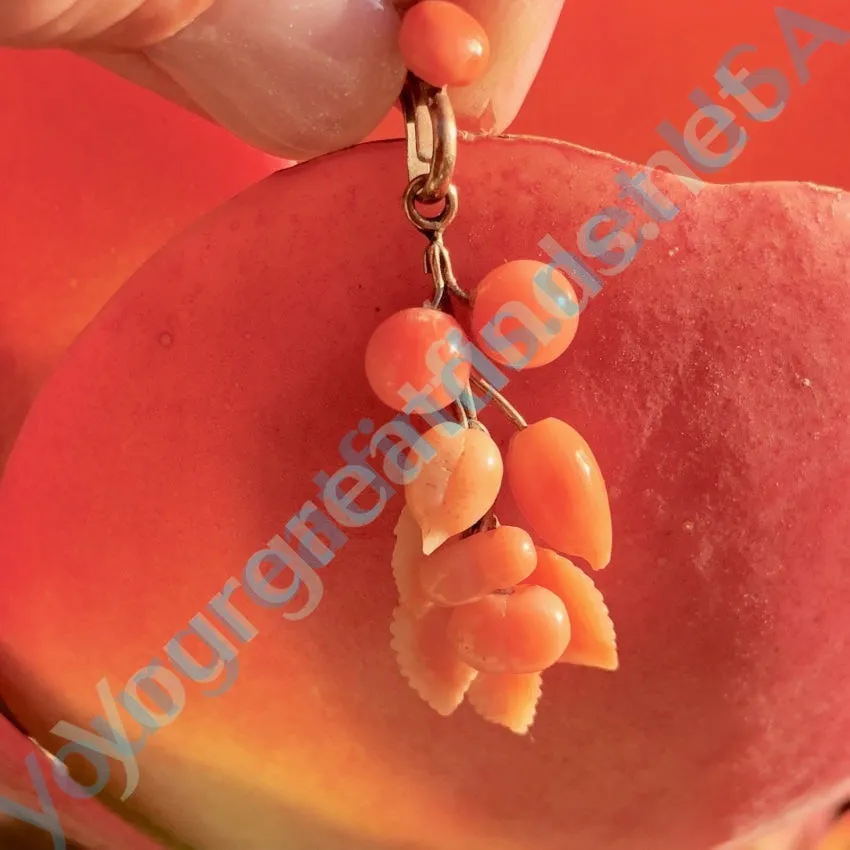 Antique Carved Coral Pendant