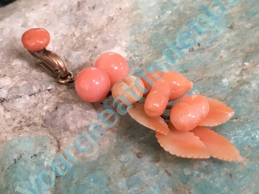 Antique Carved Coral Pendant