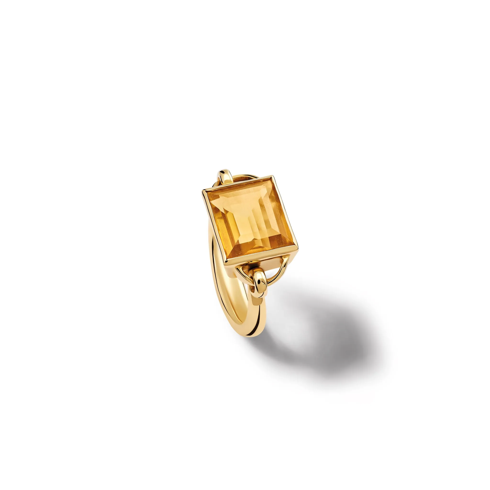 Baguette Ring Yellow Gold - Citrine