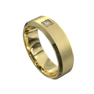 Bevel Princess Cut Diamond Ring