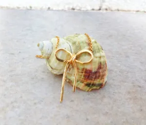Bow Necklace, Simple Everyday Necklace, Dainty Layered Necklace