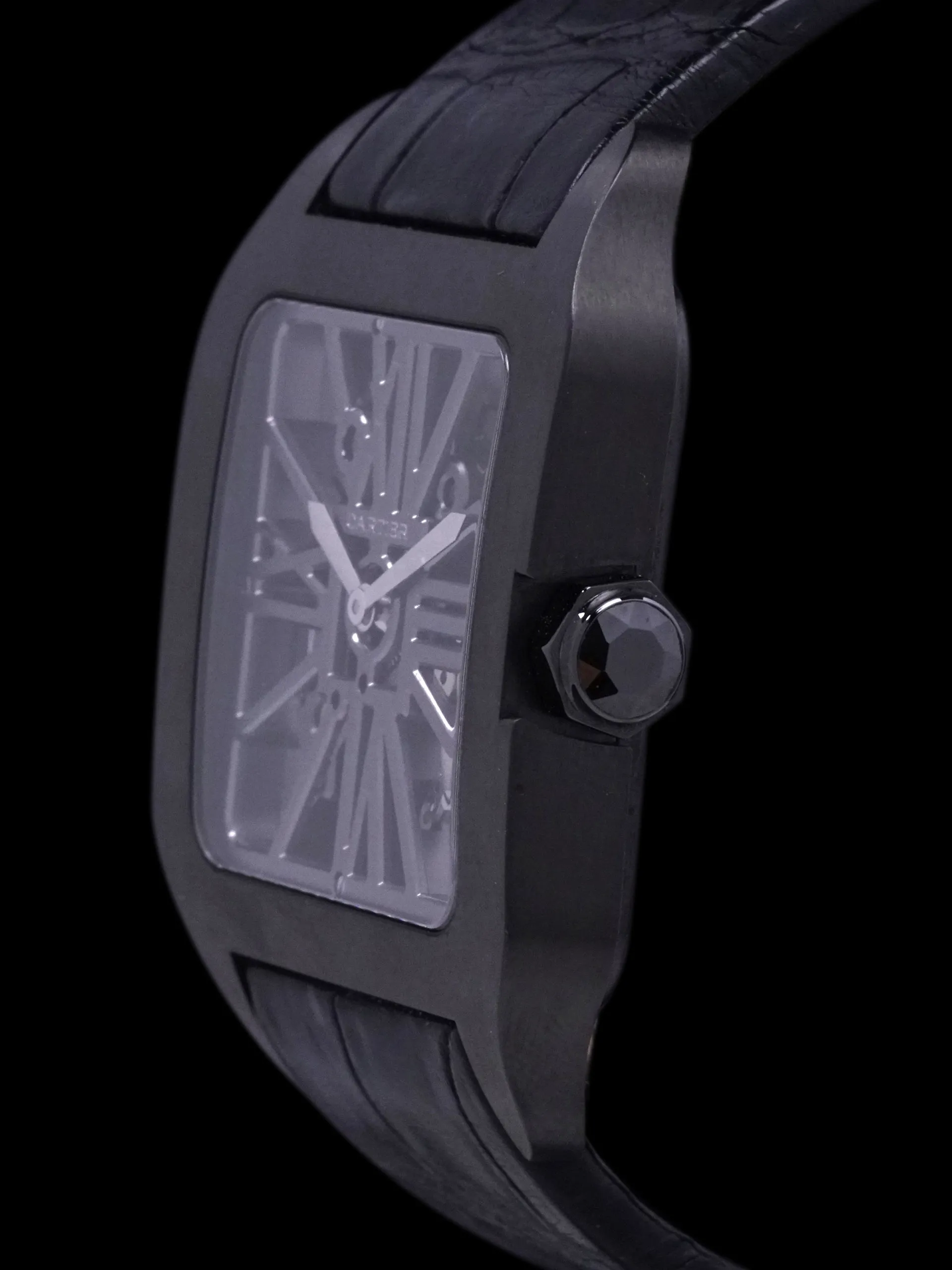 Cartier Santos-Dumont XL Skeleton Titanium DLC (Ref. W2020052) W/ Box & Papers