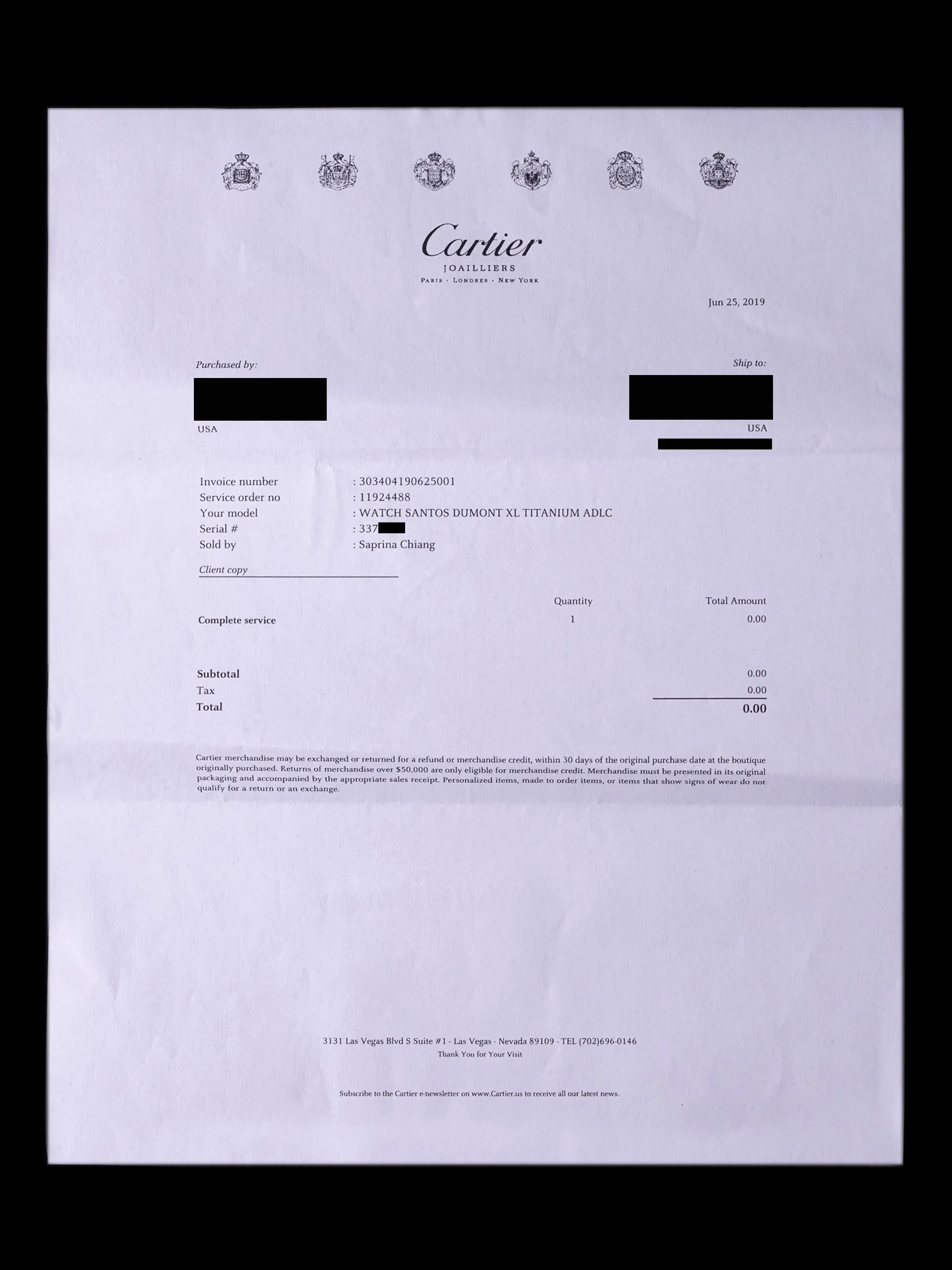 Cartier Santos-Dumont XL Skeleton Titanium DLC (Ref. W2020052) W/ Box & Papers