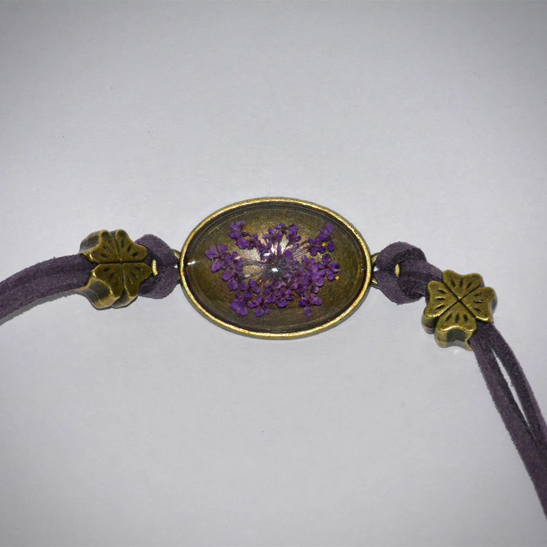 Charmed Cameo Real Dried Flower Bracelet