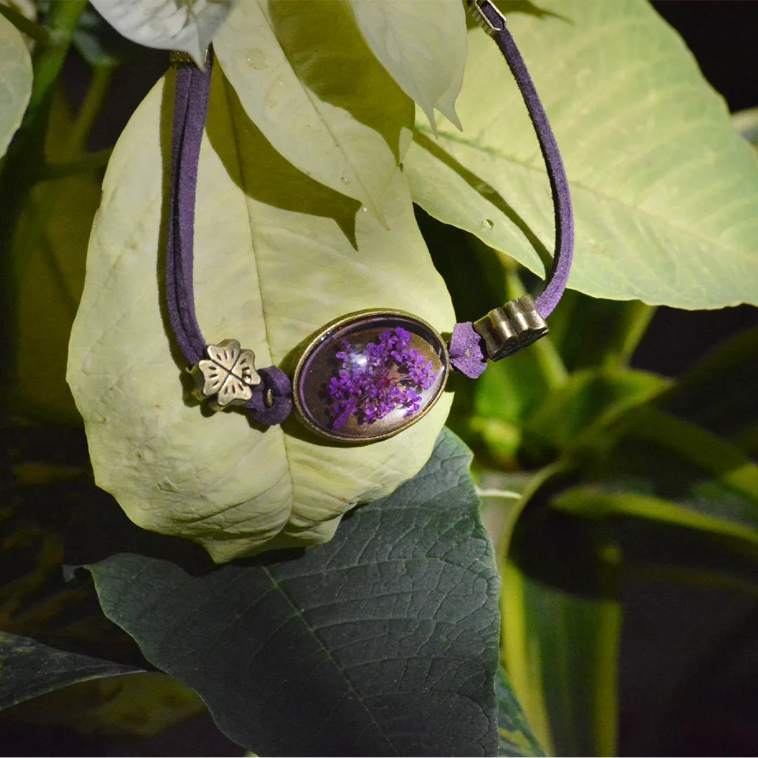 Charmed Cameo Real Dried Flower Bracelet