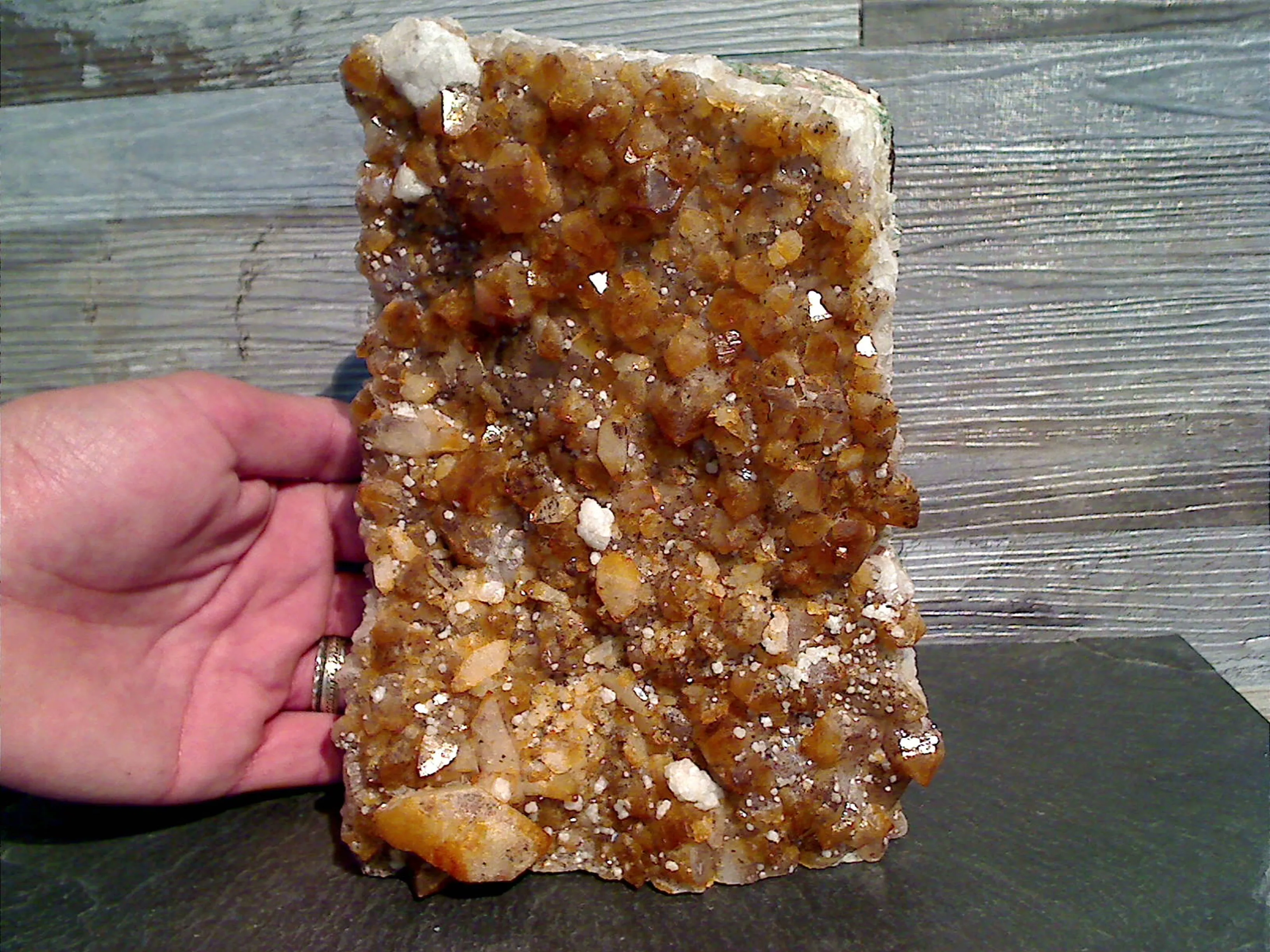 Citrine 7.5"H x 5.5"W x 2.5"D Cut Base Specimen