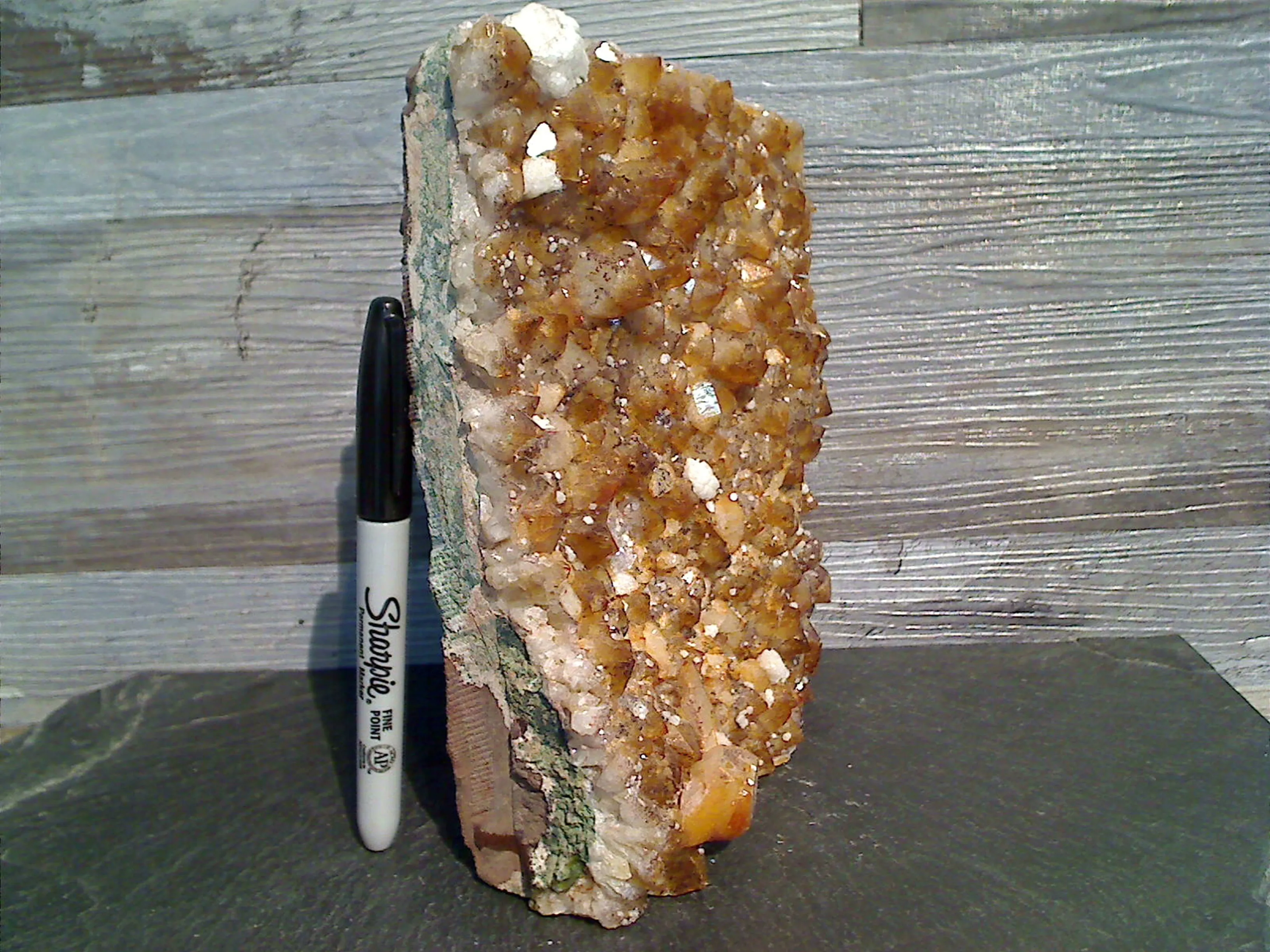 Citrine 7.5"H x 5.5"W x 2.5"D Cut Base Specimen