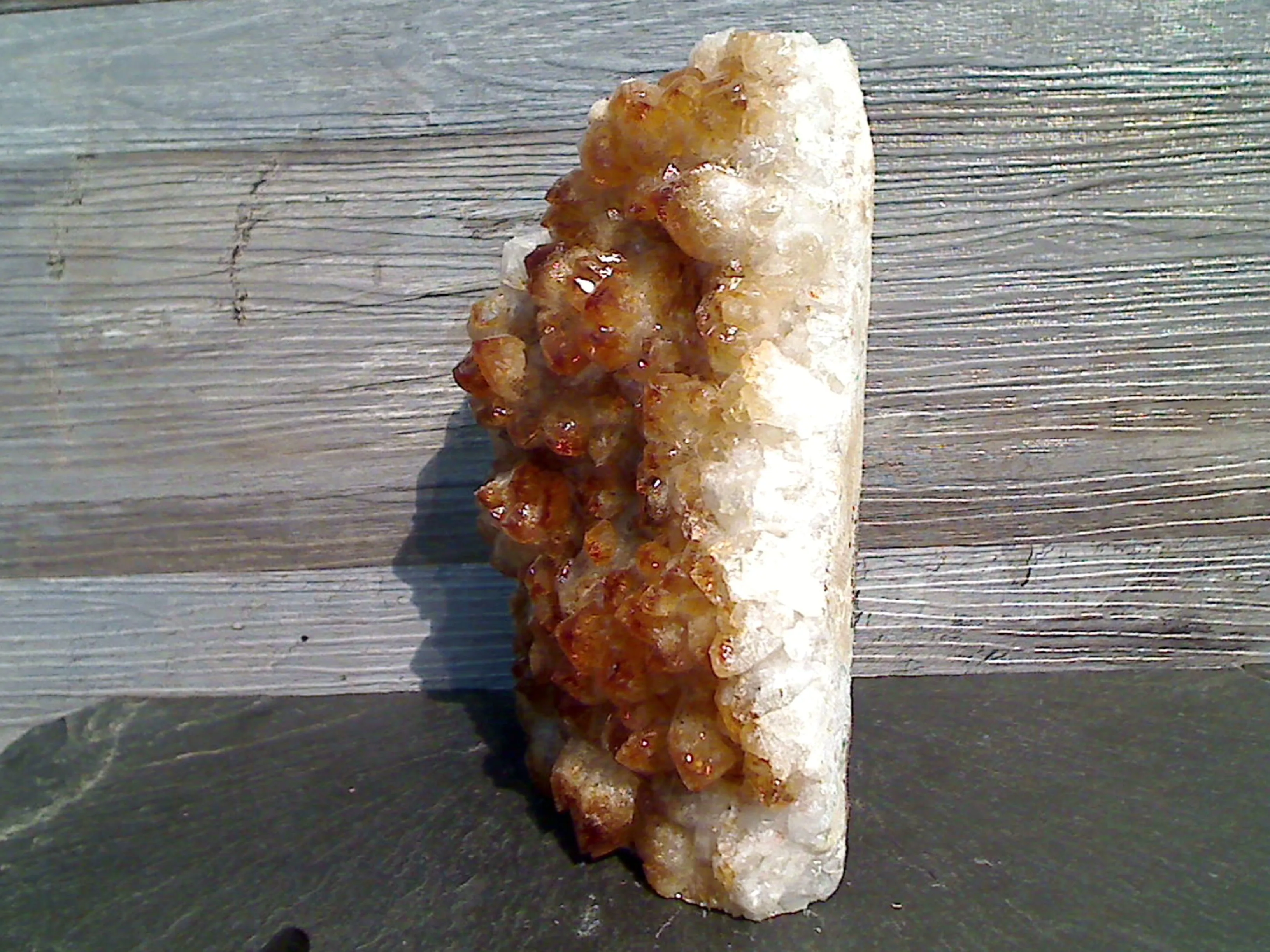 Citrine 7"H x 4.5"W x 2.5"D Cut Base Specimen
