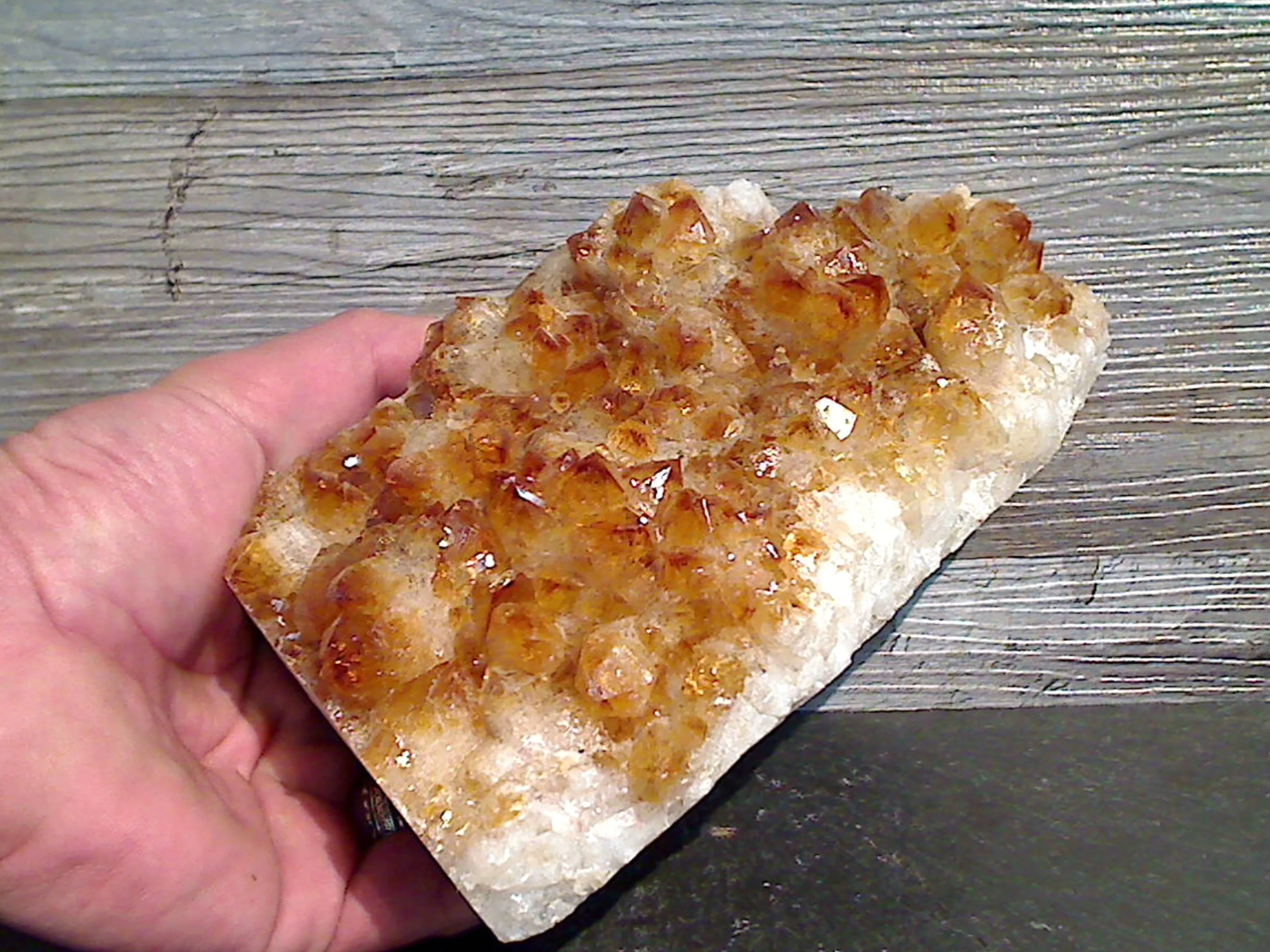 Citrine 7"H x 4.5"W x 2.5"D Cut Base Specimen
