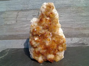 Citrine 7"H x 4.5"W x 2.5"D Cut Base Specimen