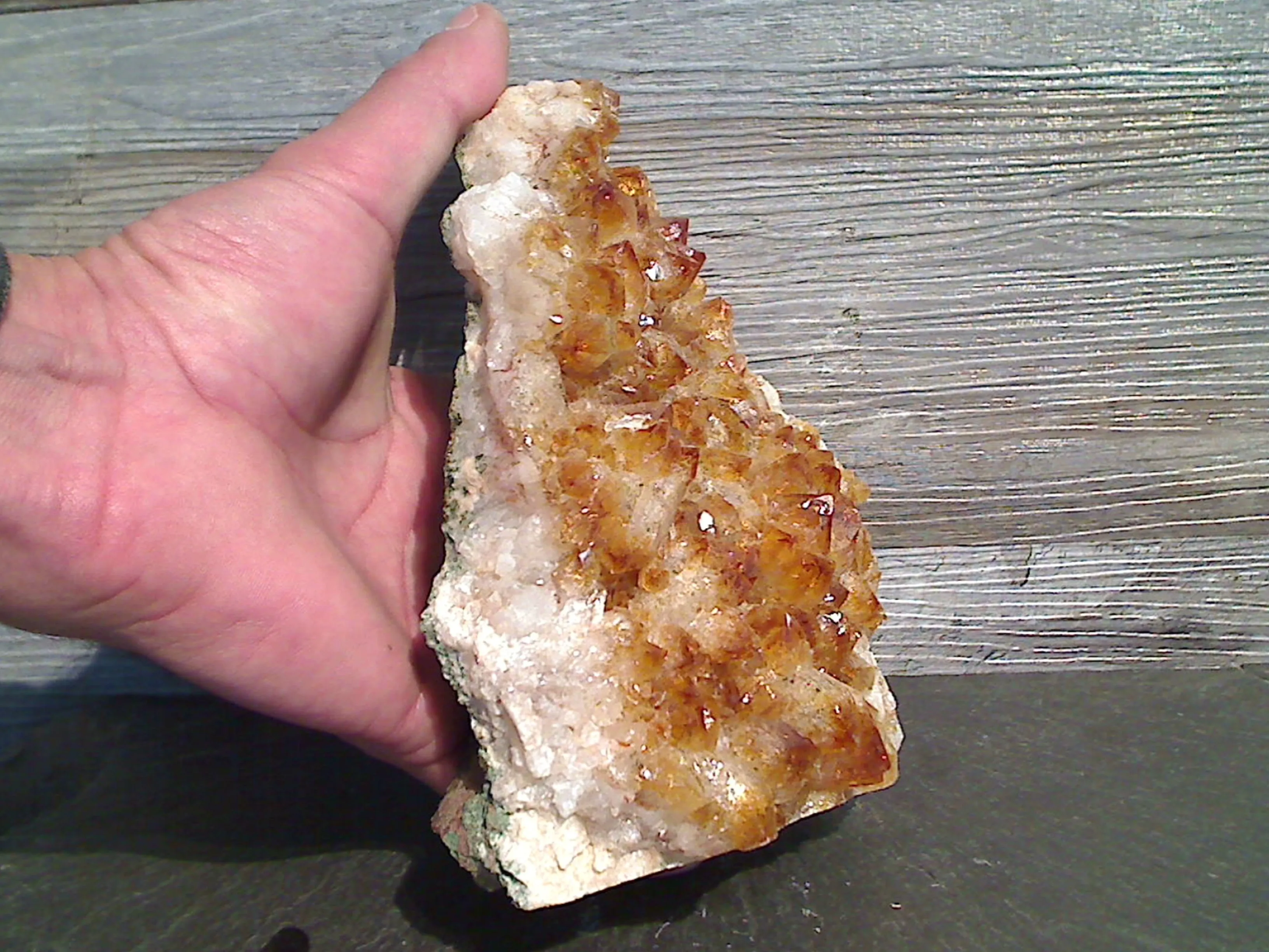 Citrine 7"H x 4.5"W x 2.5"D Cut Base Specimen