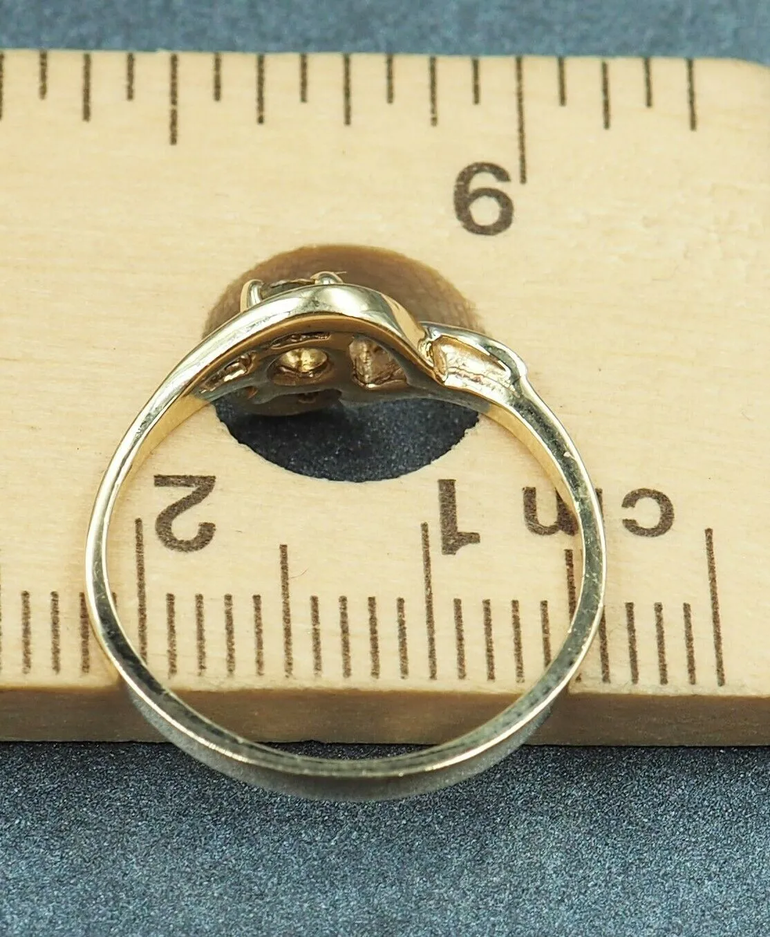 Citrine & Diamond 9ct Yellow Gold Ring