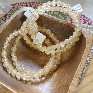 Citrine - Bead Bracelet 6mm