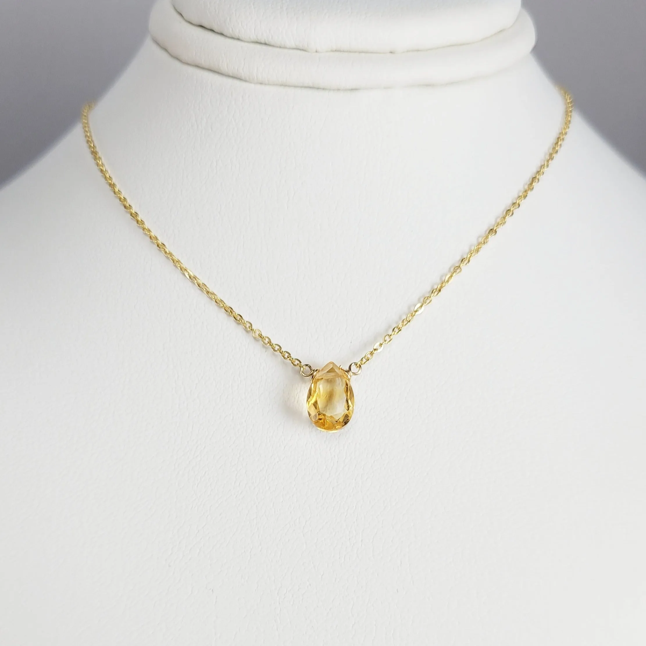 Citrine Briolette Necklace