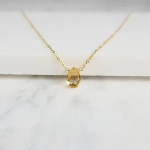 Citrine Briolette Necklace