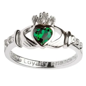Claddagh Birthstone Ring  | May