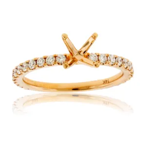 Classic .45ctw Semi Mount Diamond Ring