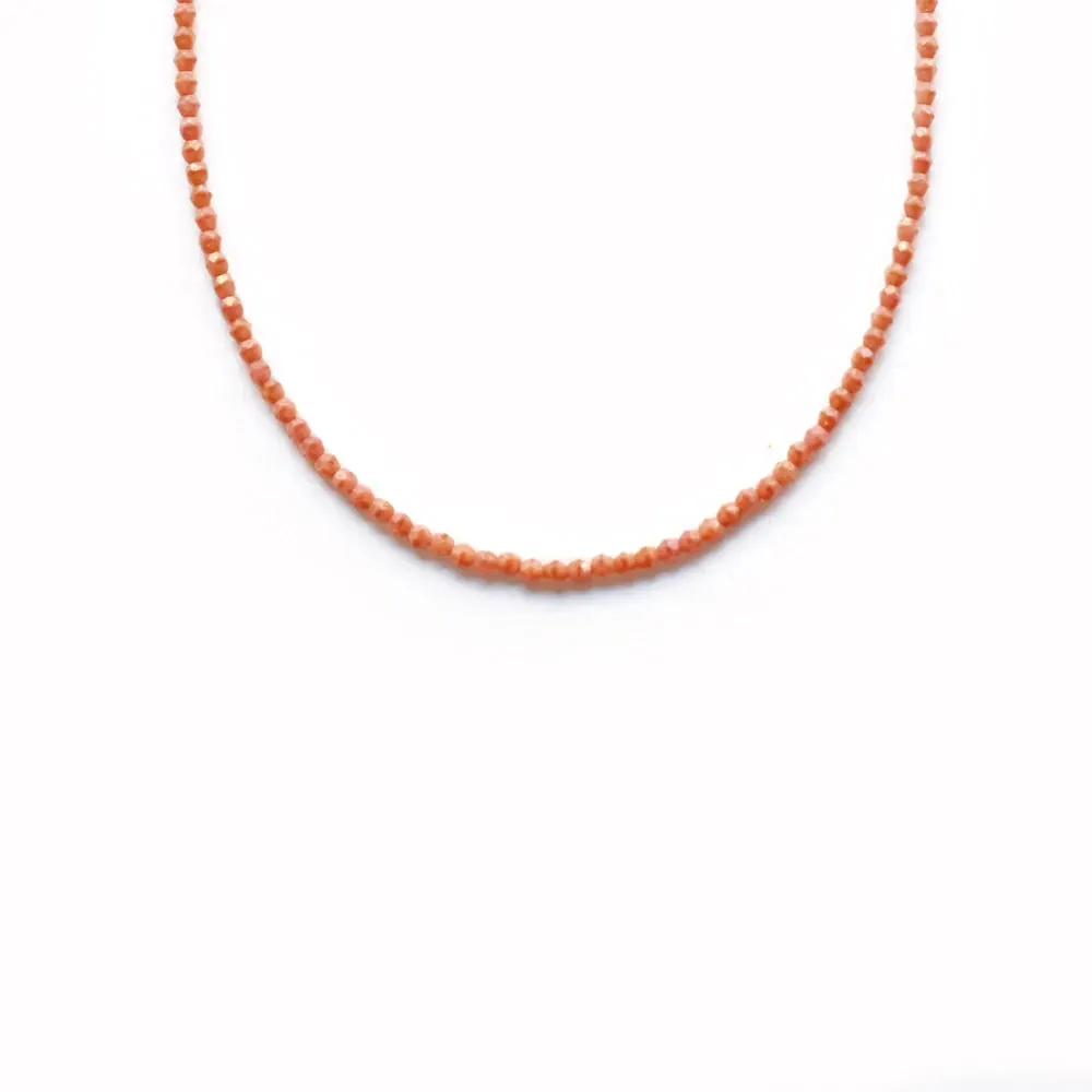 Coral Bay II Glass Beaded Necklace