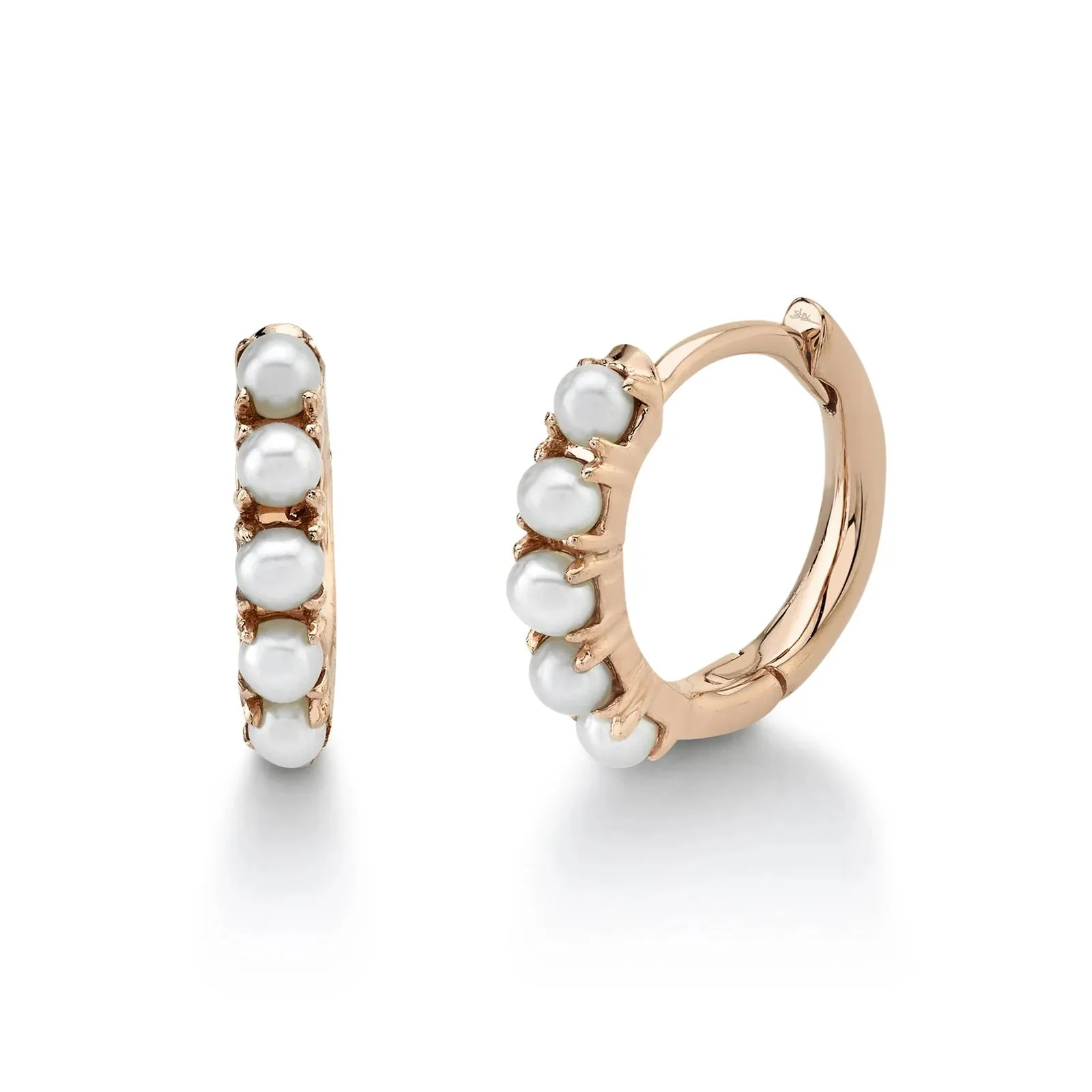 Cultured Pearl Huggies